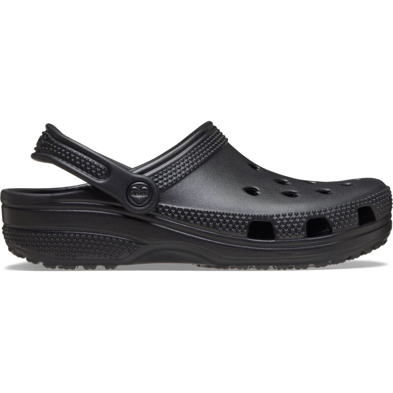 Crocs™ Classic Hearts Cut Out Clog Black
