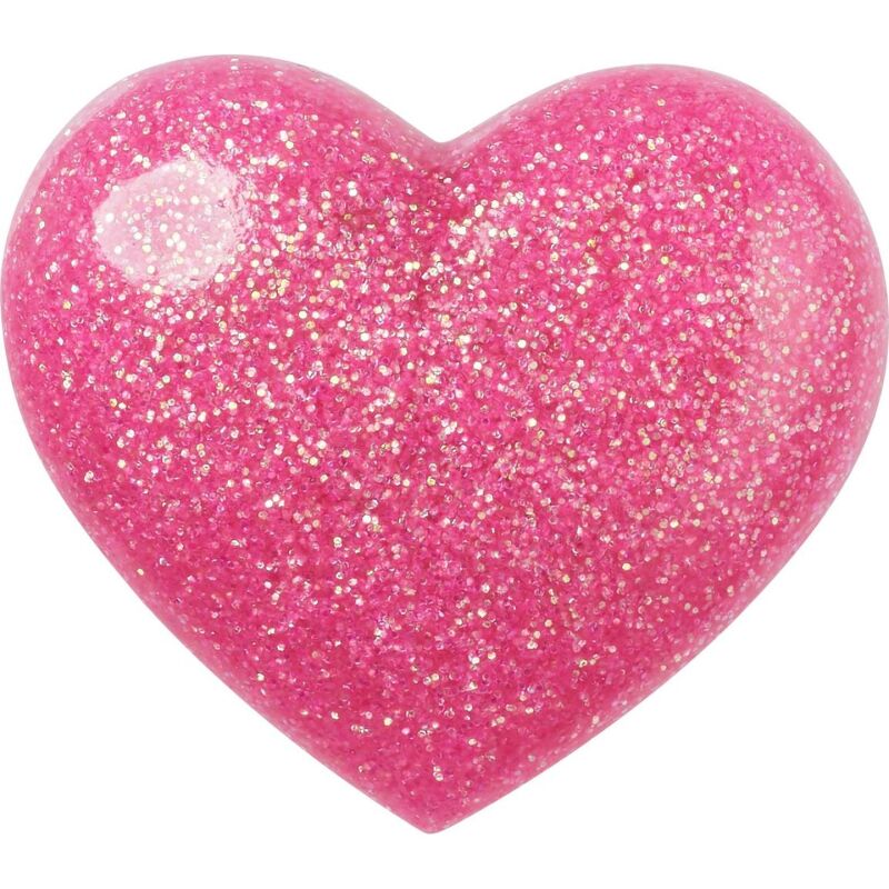 Crocs™ Jibbitz Pink 3D Glitter Heart 