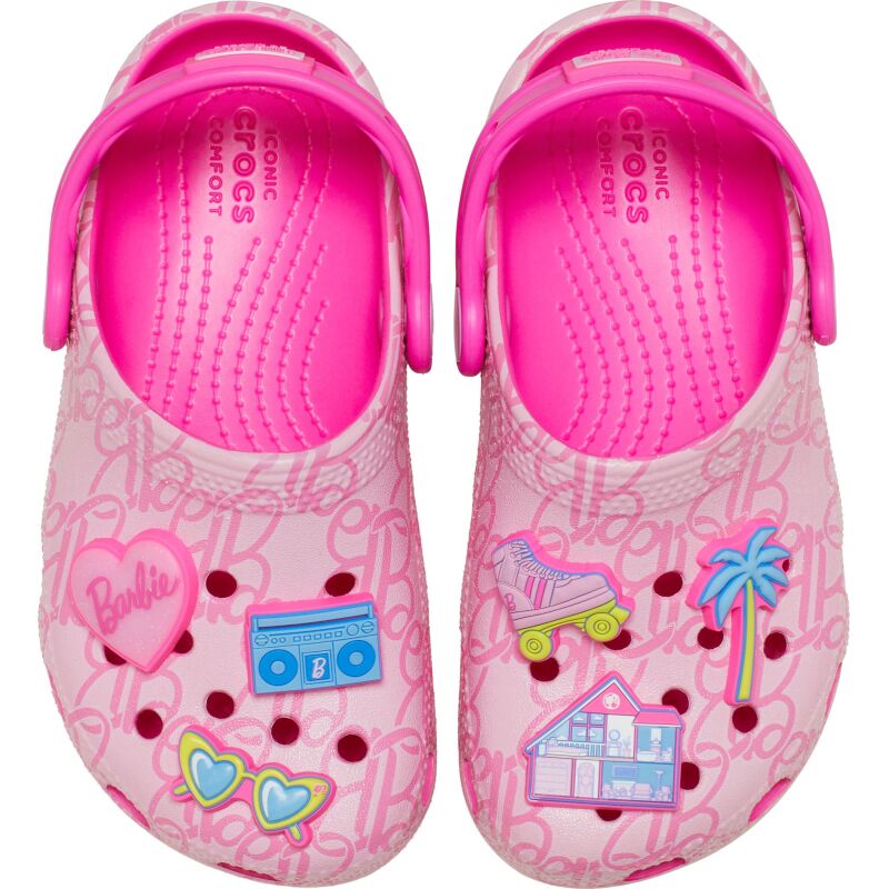Crocs™ Mattel Pink Barbie Classic Clog Kid's 211407 Multi