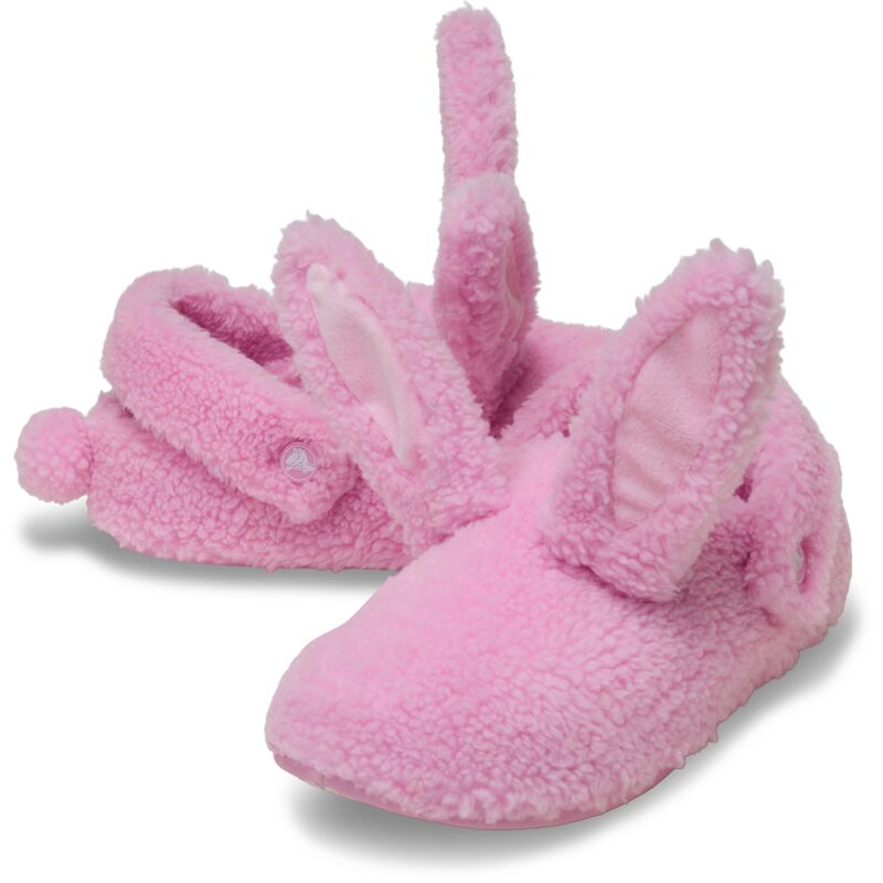 Crocs™ Classic Cozzzy Bunny Slipper Pink Tweed