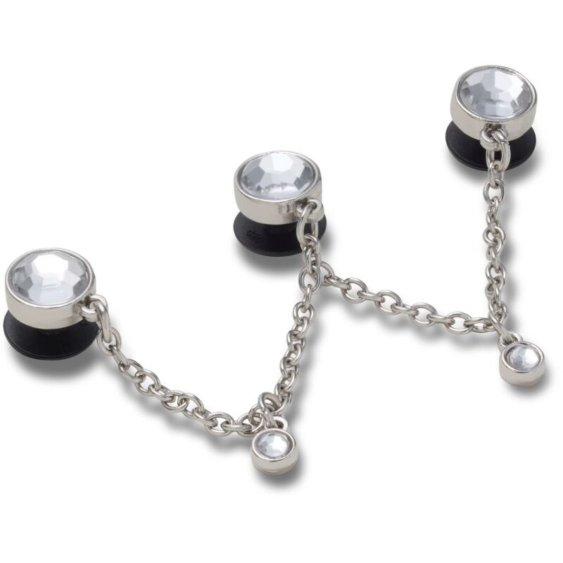 Crocs™ Jibbitz Silver Triple SMT Gem Chain 