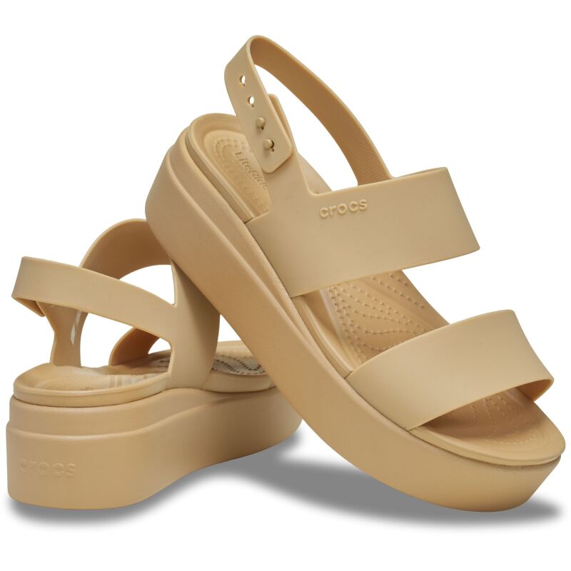 Crocs™ Brooklyn Low Wedge Womens Cashew/Cashew