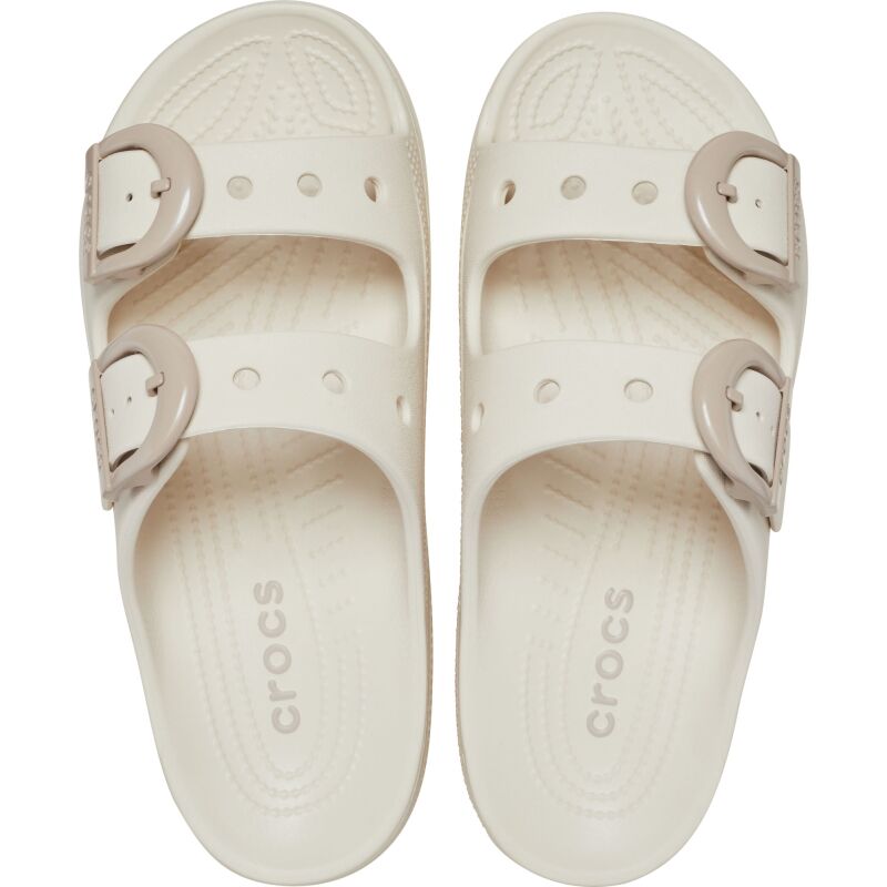 Crocs™ Saturday Enamel Buckle Sandal Women's Frappe