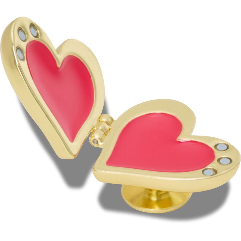 Crocs™ Jibbitz Gold Bubble Locket Heart 