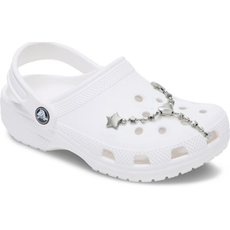 Crocs™ Jibbitz Silver Star and Heart Chain 