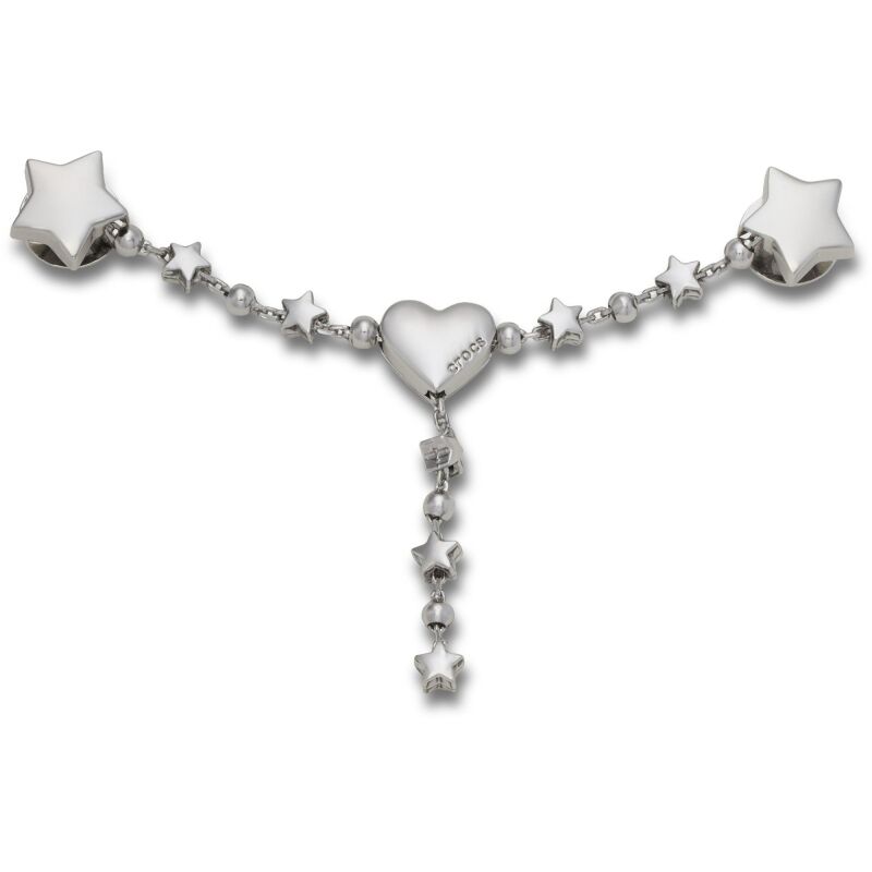 Crocs™ Jibbitz Silver Star and Heart Chain 