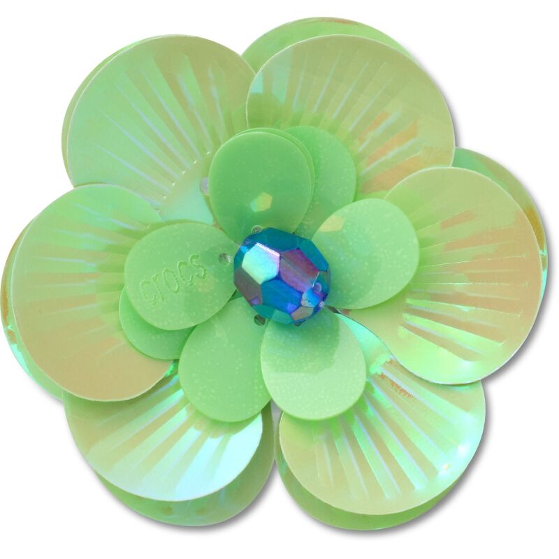 Crocs™ Jibbitz Sequin Green Flower 