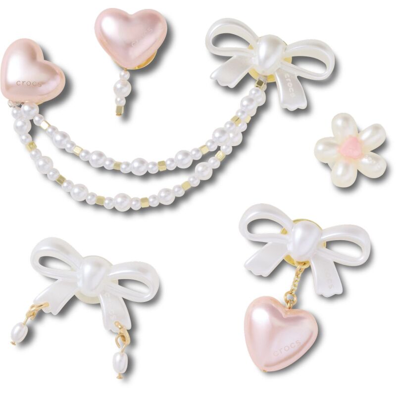 Crocs™ Jibbitz Bow and Pink Heart 5 Pack 