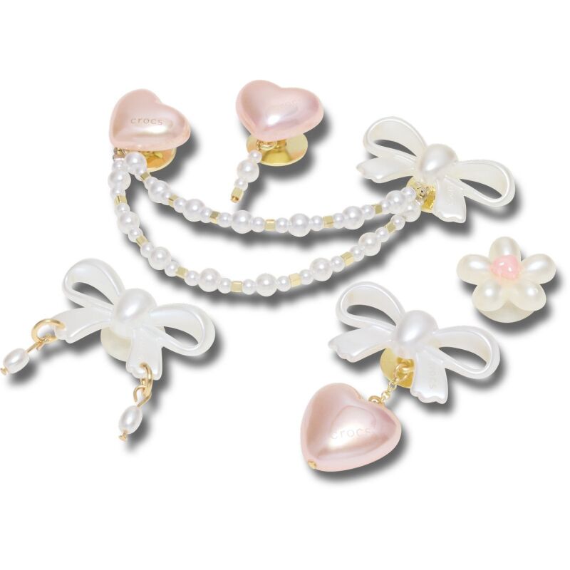 Crocs™ Jibbitz Bow and Pink Heart 5 Pack 