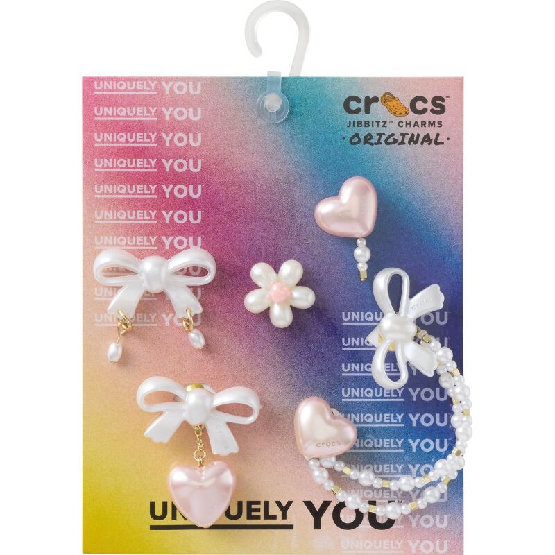 Crocs™ Jibbitz Bow and Pink Heart 5 Pack 