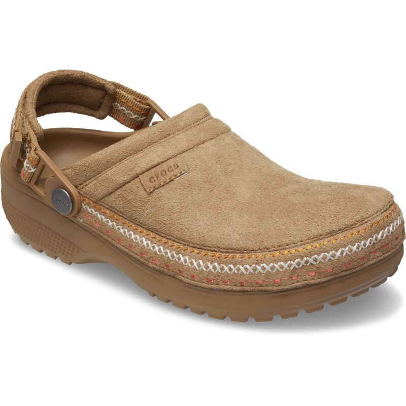 Crocs™ Classic Crafted Vegan Suede Stitch Sepia