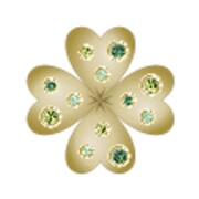 Crocs™ Crocs Jibbitz Gold SMT Gem Clover 198445383571 