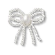 Crocs™ Jibbitz White Pearl Beaded Bow 198445238109 