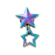Crocs™ Jibbitz Iridescent Double Star 