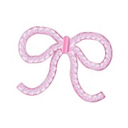 Crocs™ Jibbitz Pink Glittery Bow 