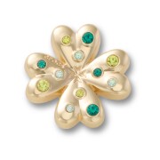 Crocs™ Jibbitz Gold SMT Gem Clover 