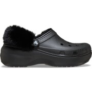 Crocs™ Classic Platform Fuzz Lined Clog Women's Black
