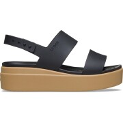 Crocs™ Brooklyn Low Wedge Womens Black/Cashew