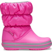 Crocs™ Winter Puff Boot Kids' Electric Pink/Light Grey