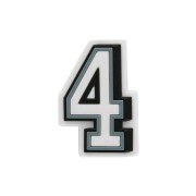 Crocs™ Jibbitz B&W Number 4 