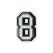 Crocs™ Jibbitz B&W Number 8 