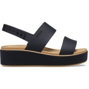 Crocs™ Brooklyn Low Wrap Wedge Black/Cashew