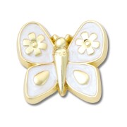 Crocs™ Jibbitz Gold Pearlized Butterfly 