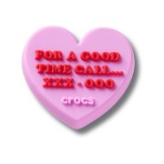 Crocs™ Jibbitz Call For a Good Time Heart 