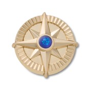 Crocs™ Jibbitz Gold Star Navy Gem 