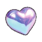 Crocs™ Jibbitz Iridescent Bubble Heart 