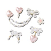 Crocs™ Jibbitz Bow and Pink Heart 5 Pack 