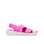 Crocs™ Literide Stretch Sandal Womens Electric Pink/Almost White