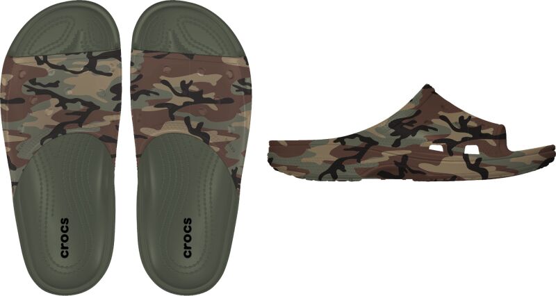 Crocs™ Saturday Camouflage Slide Men's Army Green/Multi