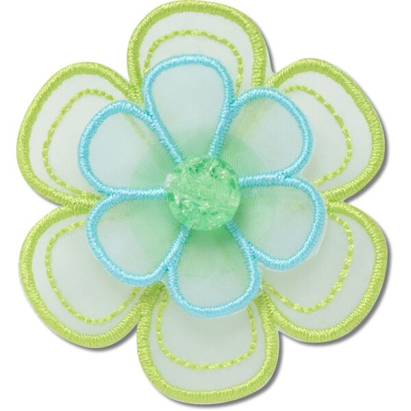 Crocs™ Jibbitz Green Mesh Flower 