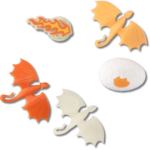 Crocs™ Jibbitz Glow In The Dark Dragon 5 Pack 